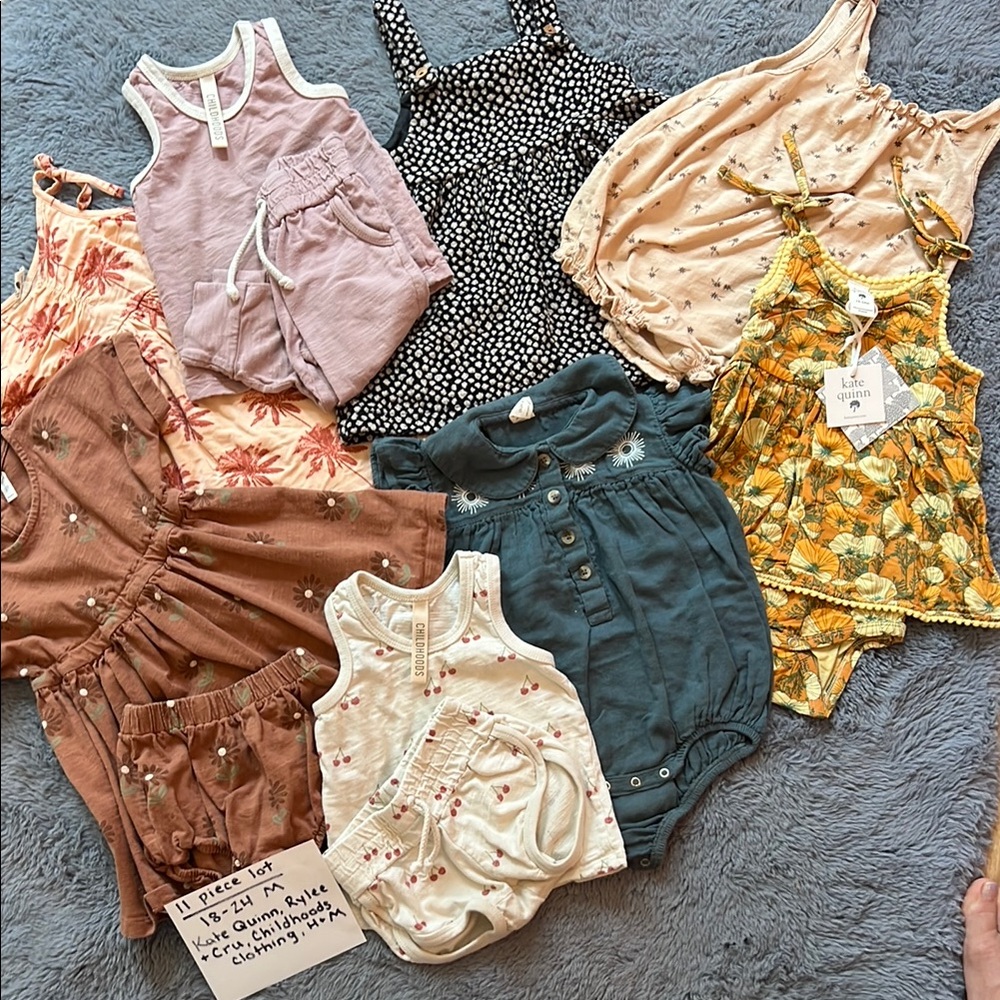 Lot of name brand girl clothes 18-24m